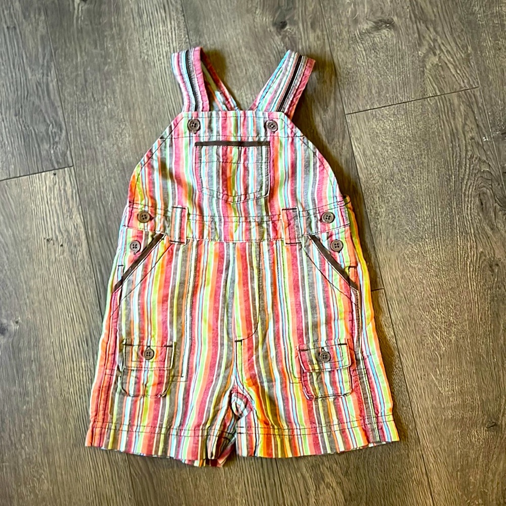 BabyGap Striped Overalls - 6-12mo